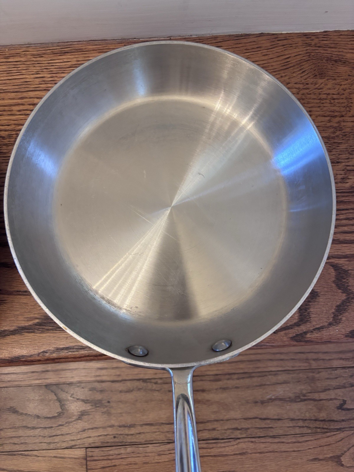 Lot 3 All Clad Stainless Steel 7”, 8” , & 9” Sauté Frying Pan Skillet