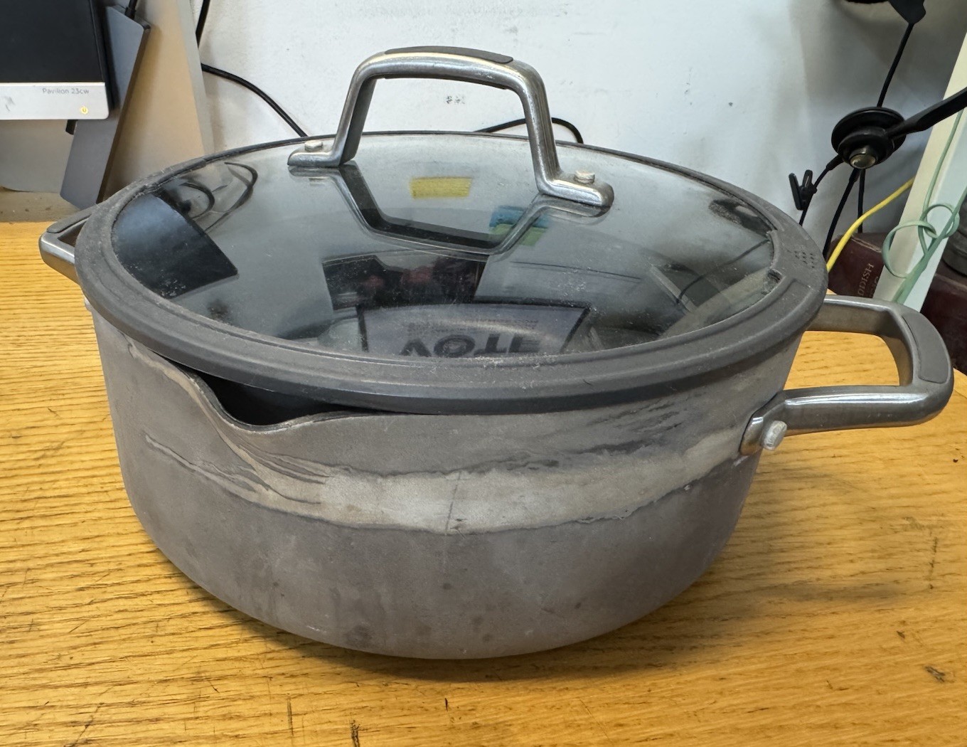 Calphalon 5 Qt 4.7L Stock Pot Glass Lid 8785 Non Stick Classic USA