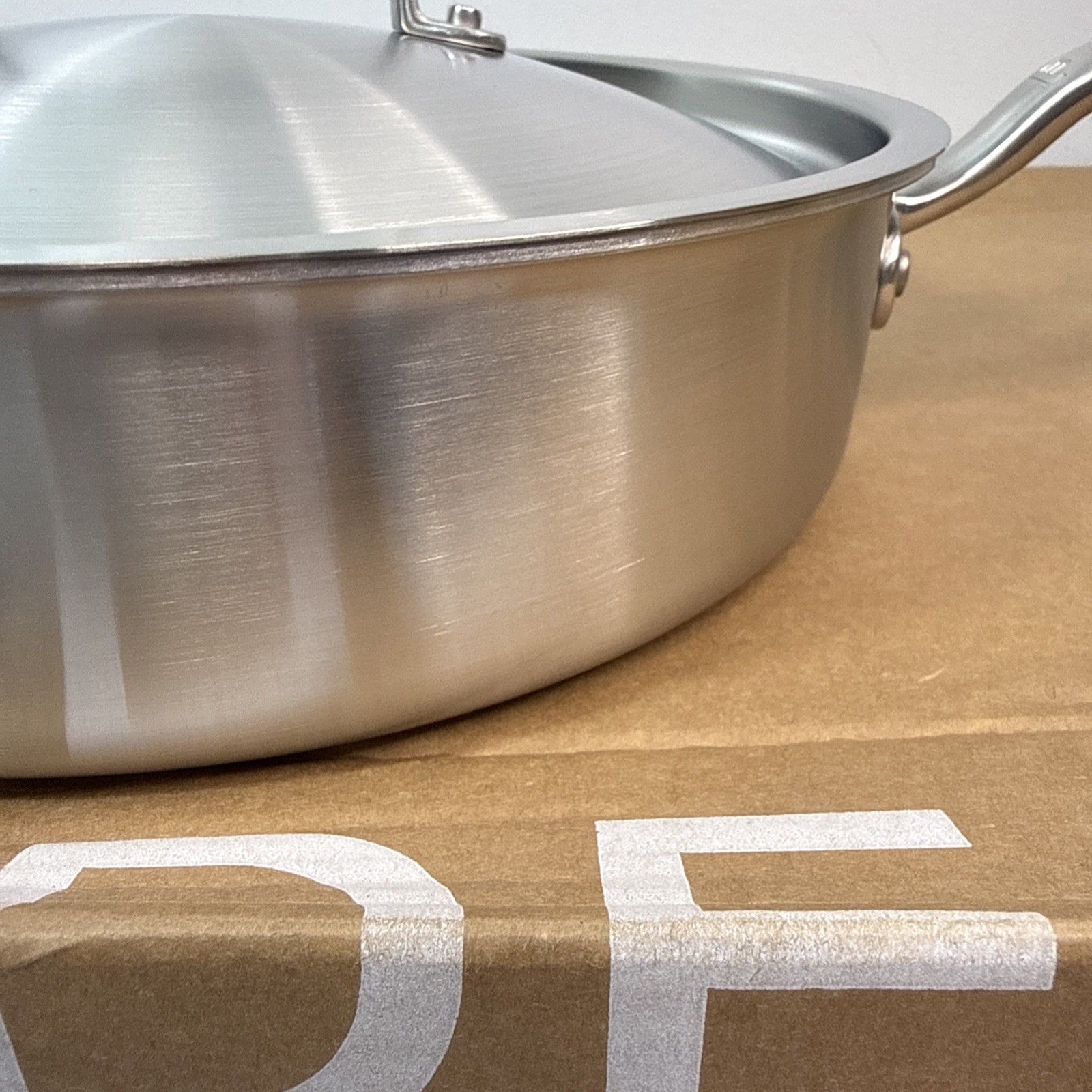 Made In 3.5 Quart Stainless Steel Saute Pan with Lid – All 5 Ply Clad NEW