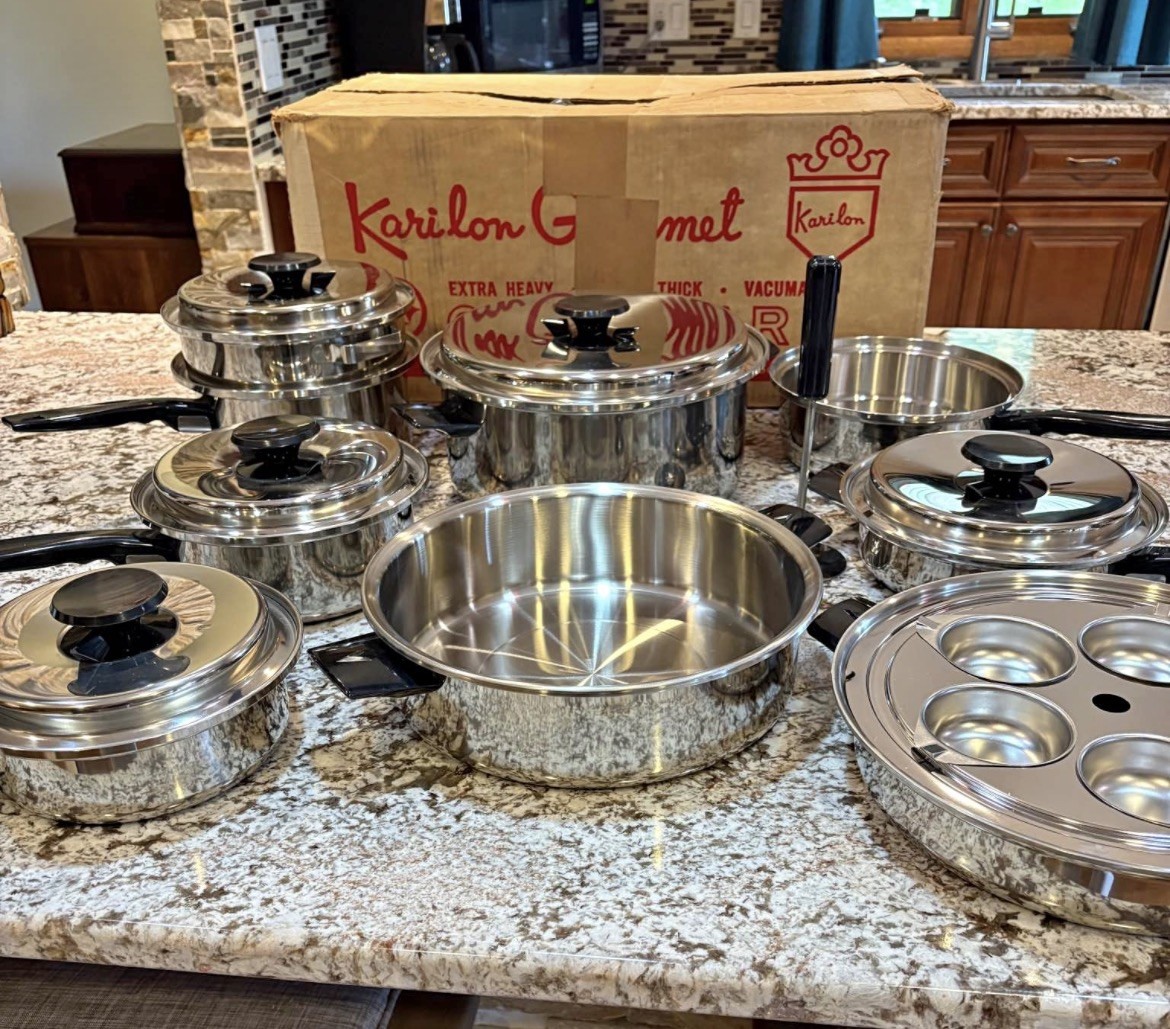 lifetime west bend waterless cookware pots pans made USA Vacumatic UNUSED NEW