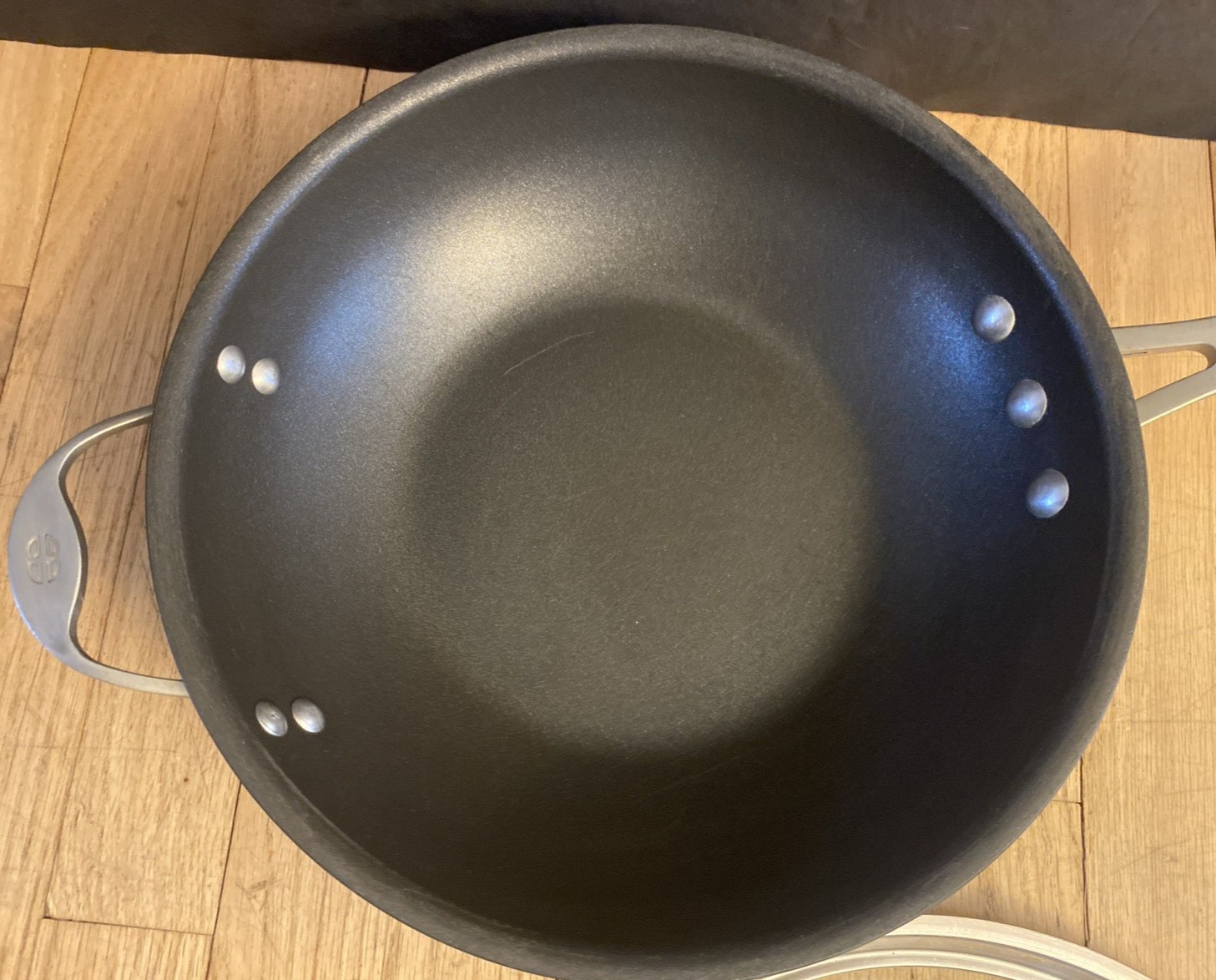 11” Calphalon #1611 Hard Anodized Aluminum Frying Chef Pan w/ Lid Hard to Find