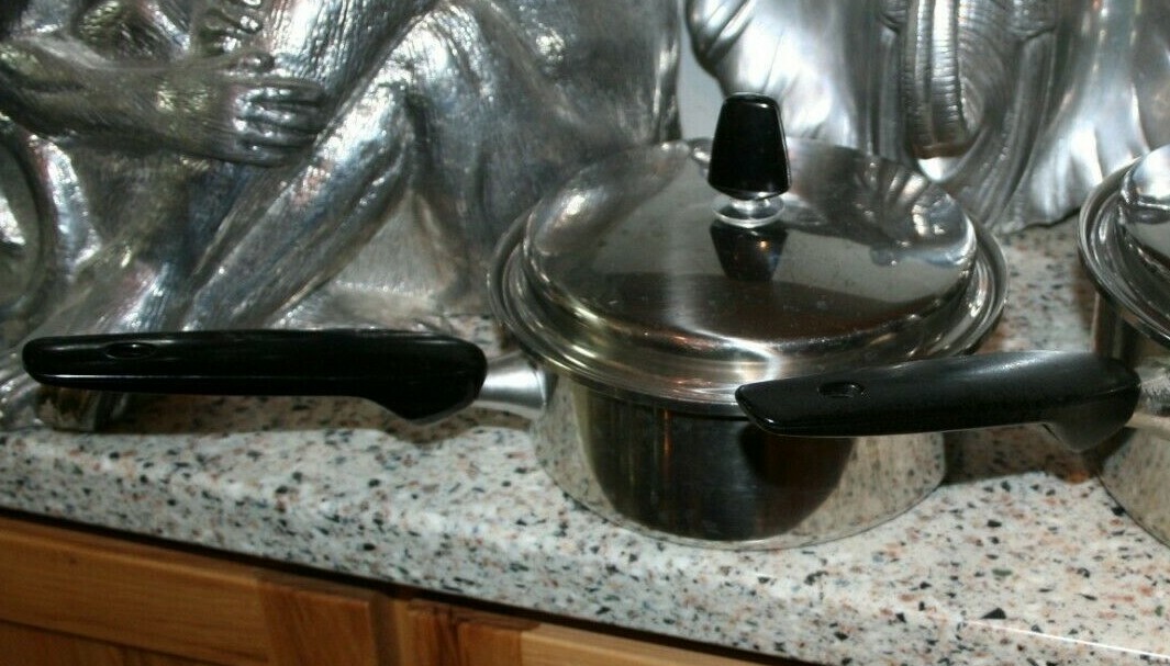 1 SAUCE PAN 1 1/2 QUART REGAL STAINLESS STEEL 18/8 3 PLY (ONE PAN)