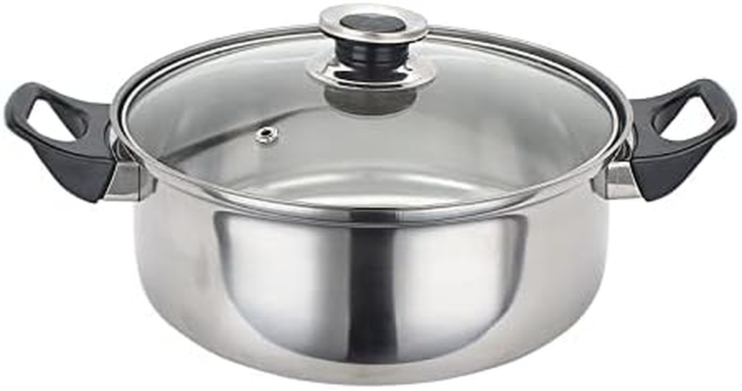 12-Piece Stainless Steel Cookware Set – Durable & Stylish Silver