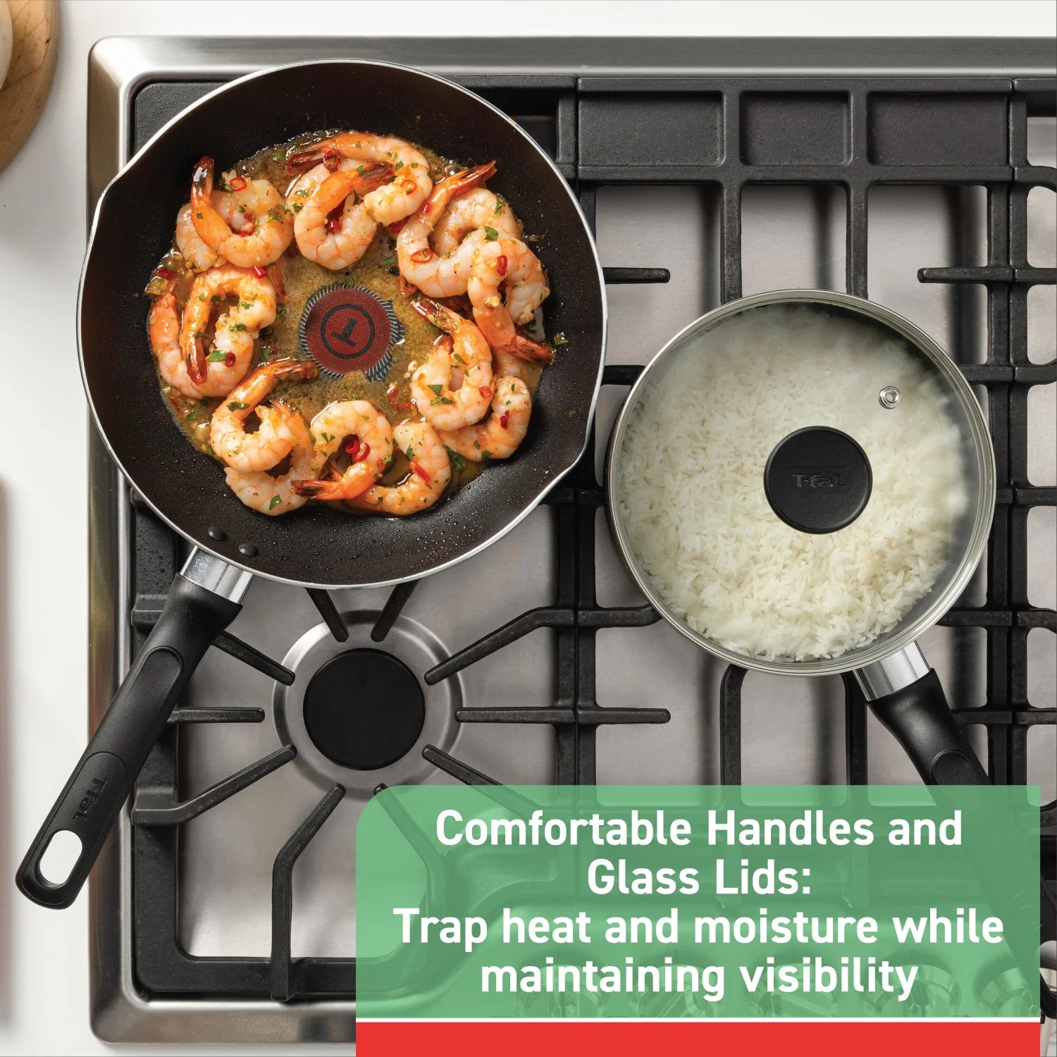 T-fal Ultimate Hard Anodized Nonstick 20 Piece Cookware Set, Grey