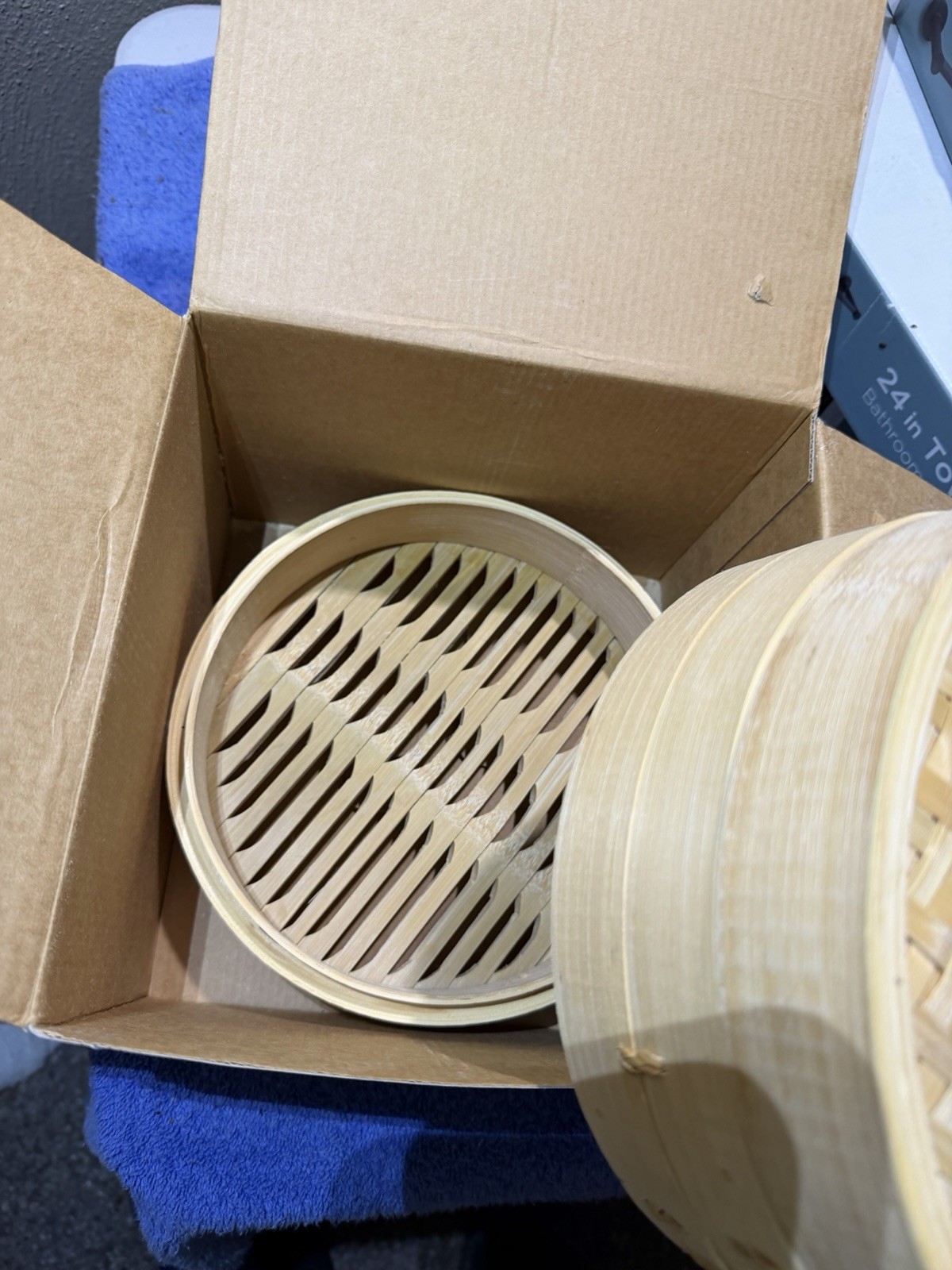 Bamboo Steamer Cooker Basket – 3 Piece – 8” Diameter x 6” Height