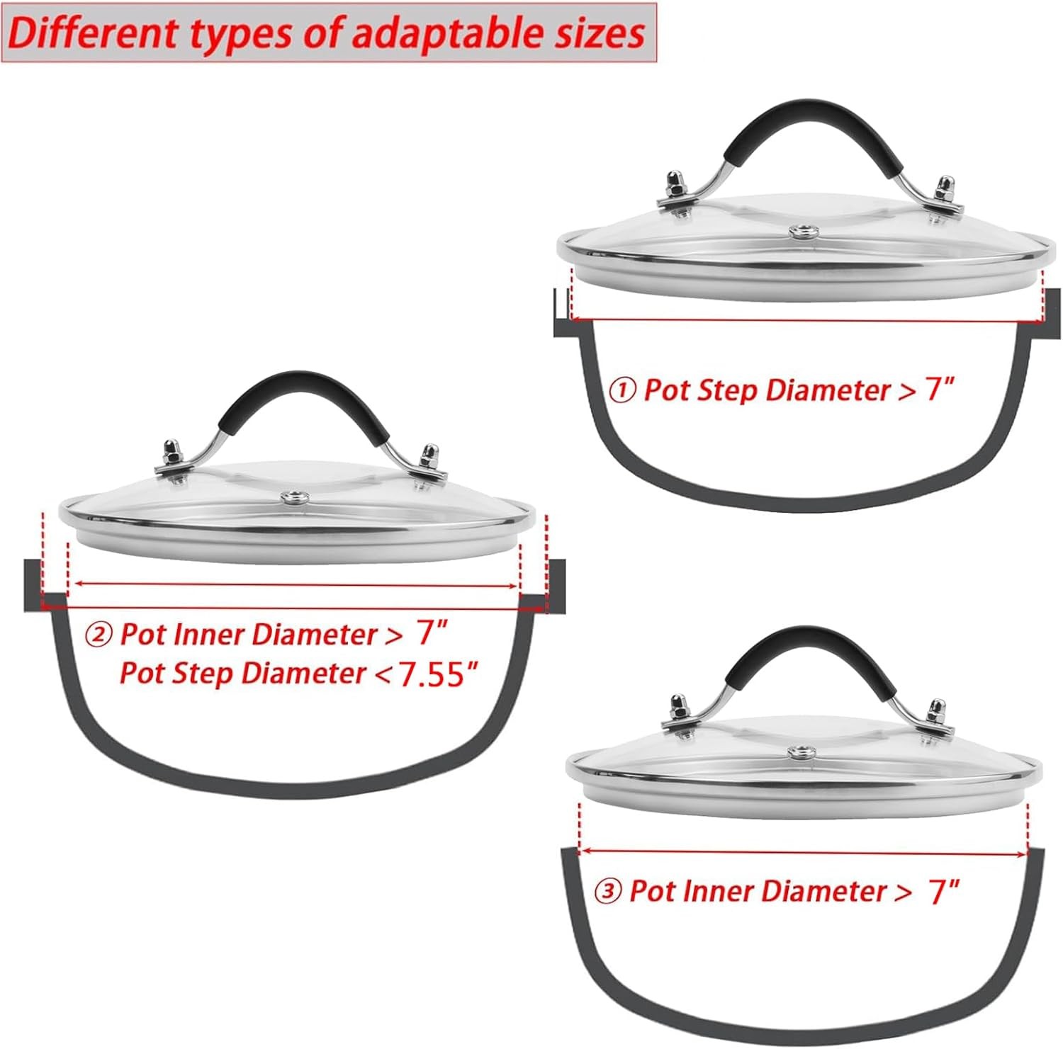 Cookware Cover, Dishwasher & Oven Safe up to 400F, Universal Replacement