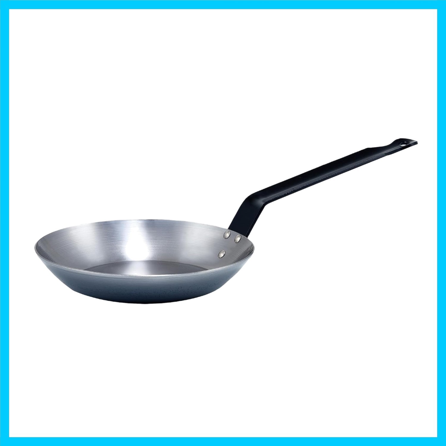 9-1/2″ French Style Fry Pan, Polished Carbon Steel Spain