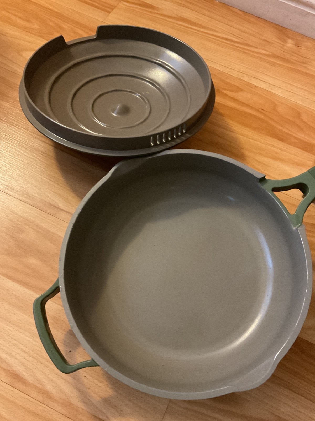 Our Place Always Pan 1.0 Sage Green Ceramic Nonstick Skillet with Lid 10 inch