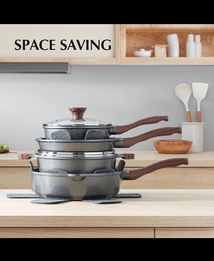 SENSARTE 13-piece non-stick cookware set