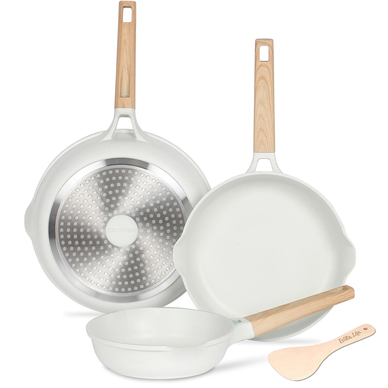 Nonstick Frying Pan Set Ceramic Coating 4 Piece