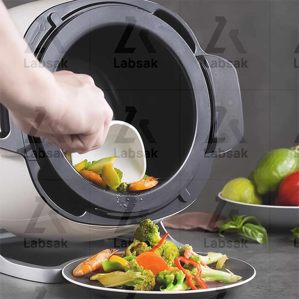 Automatic No Stick Pan Smart Cooker 360° Rotation Electric Stir Fry Machine