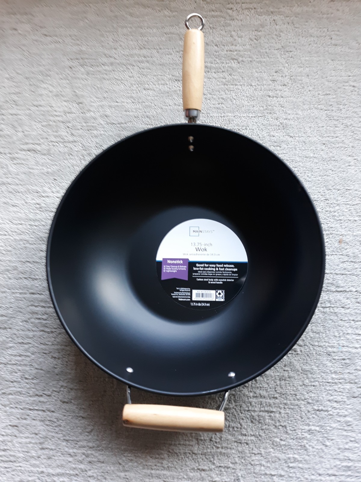 Mainstays 13.75″ Non-Stick Wok