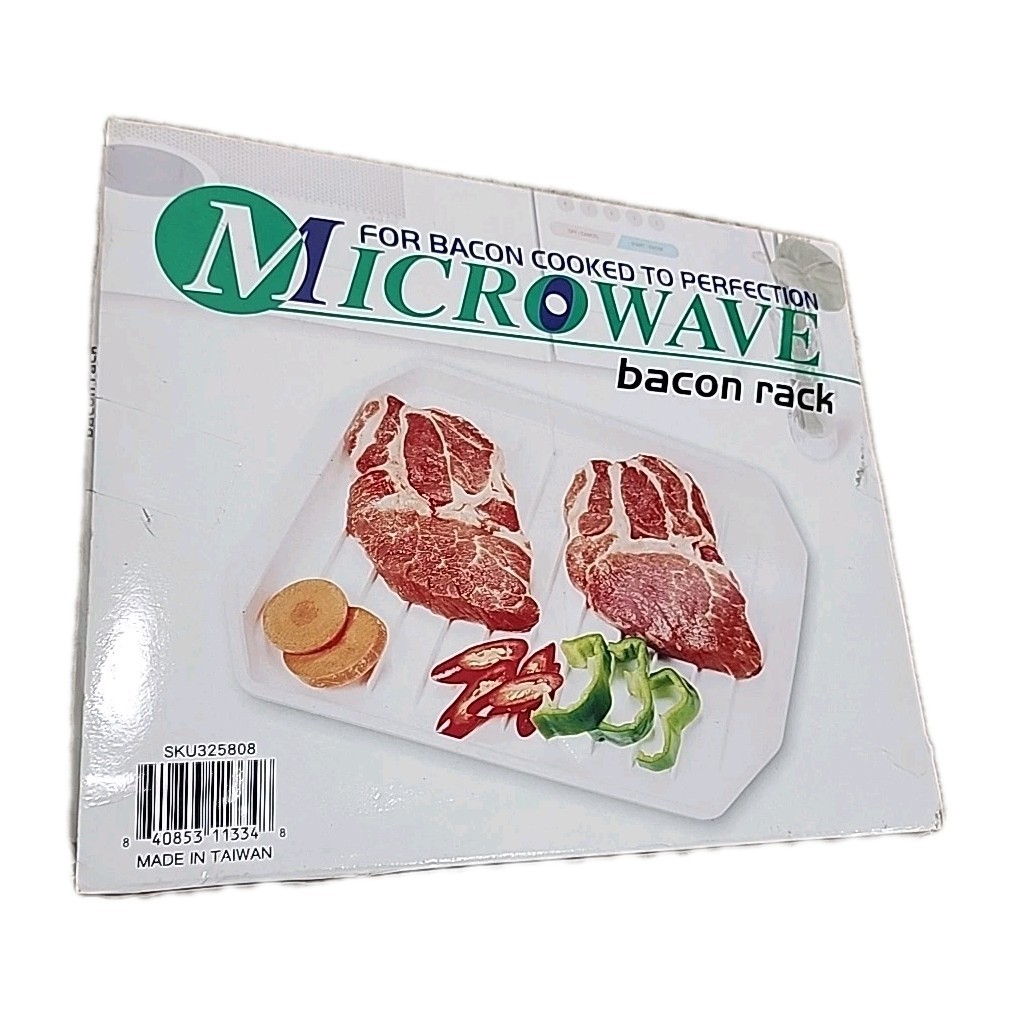 Compact Microwave Bacon Rack