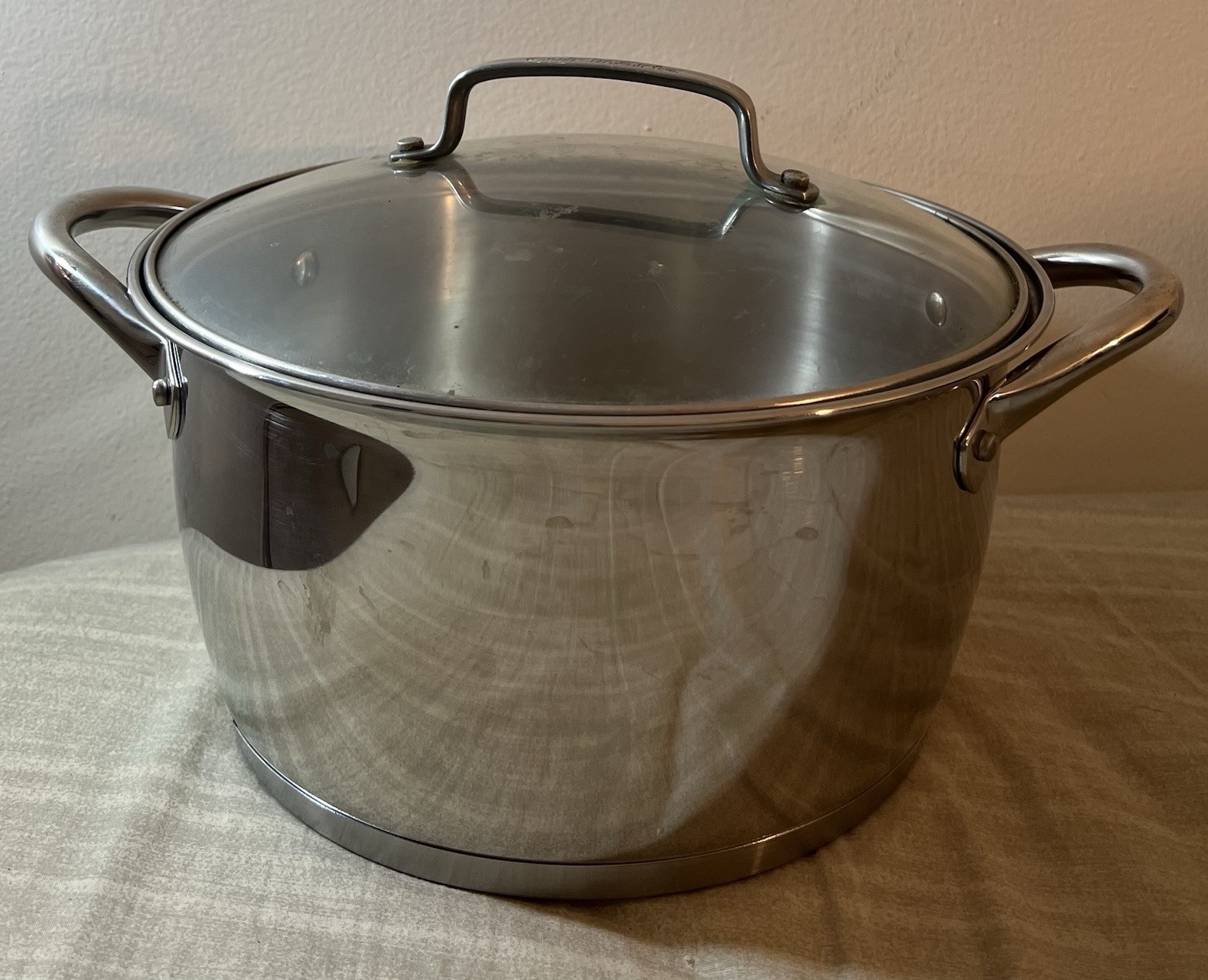 6QT / 5.7L – Tramontina Stainless Steel Pot w/ Cuisinar Lid Made In Brazil
