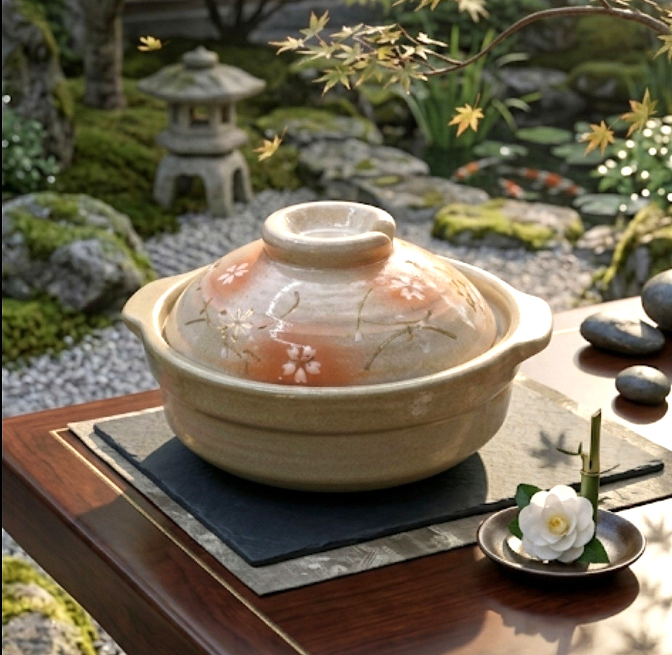 Earthenware Clay Pot Gas Stove Cooking Japanese Donabe 17cm New