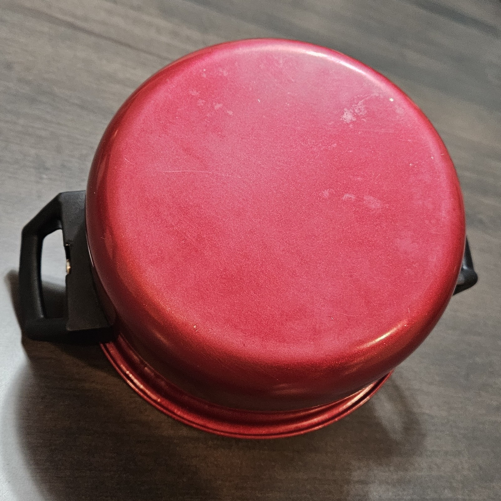 Steel Red Pasta Pot Strainer Lid Nonstick 7” Locking Lid