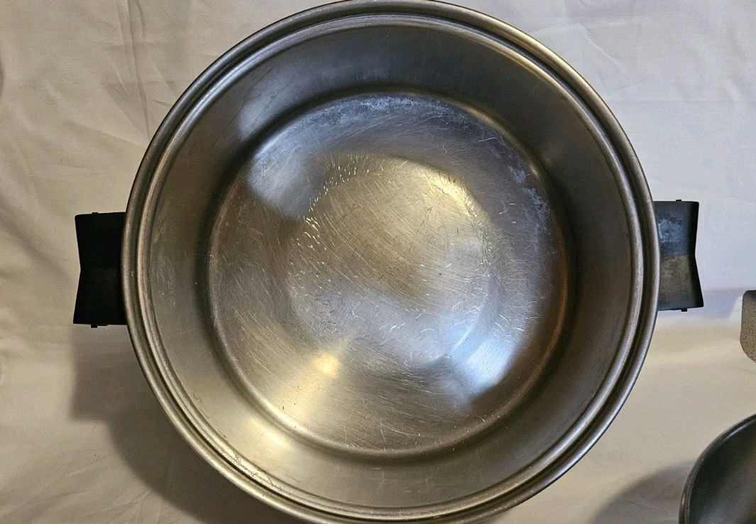Saladmaster 6.5 Qt Tri-clad Stainless Steel Dutch Oven Stockpot Fry Pan Lid 18-8