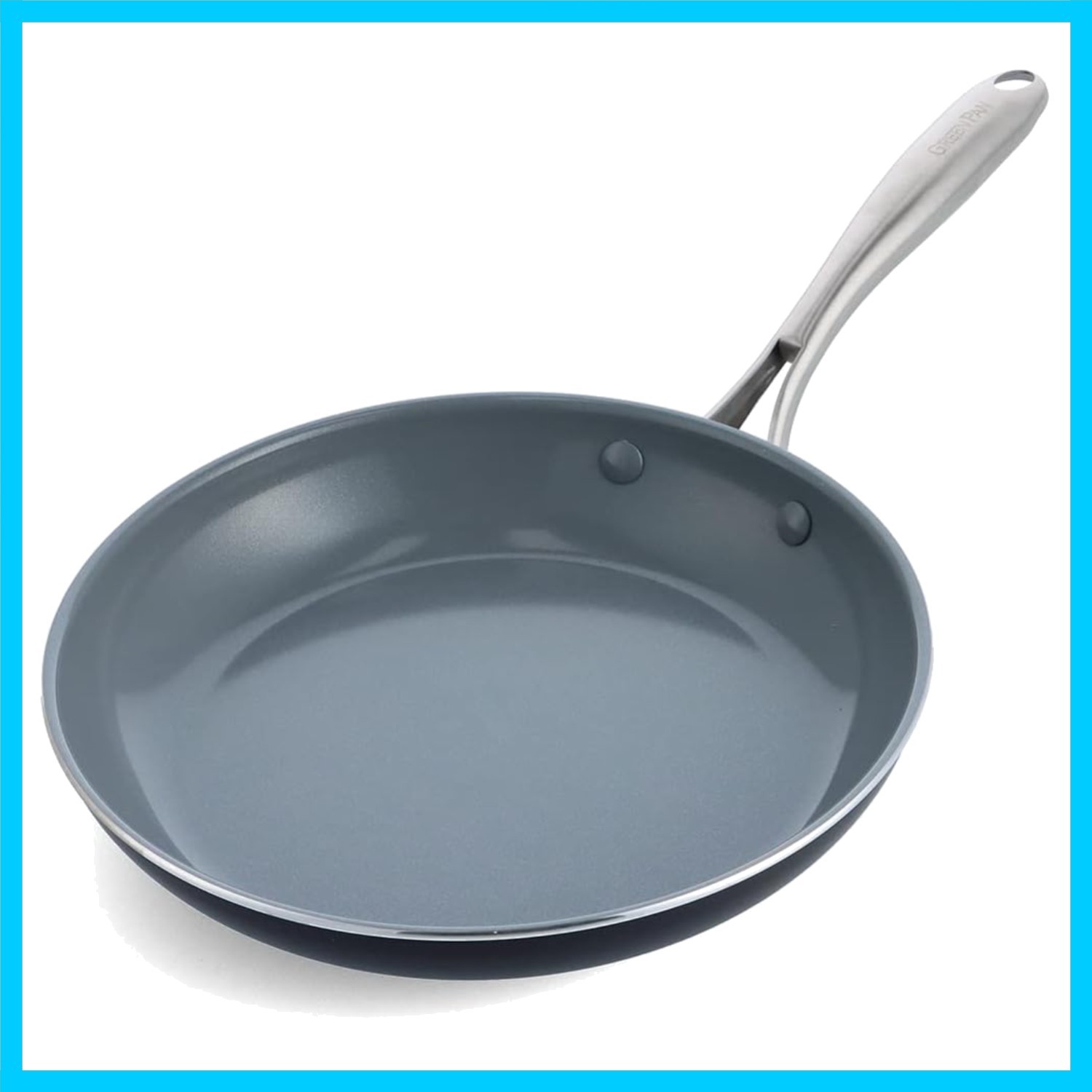 Swift Healthy Ceramic Nonstick, 10″ Frying Pan Skillet, Stainless Steel Handl…