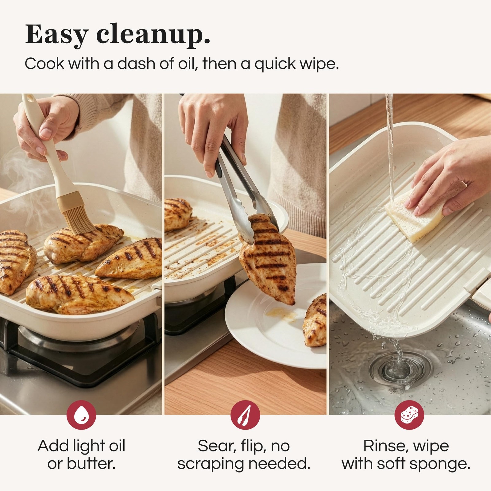 Gourmetific Grill Pan For – Frying Pan For – For Grilling