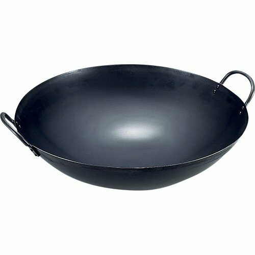 Summit Industrial Pro Wok 30 cm Japanese Deep-Shaped Double Hand-Pot Iron Pot