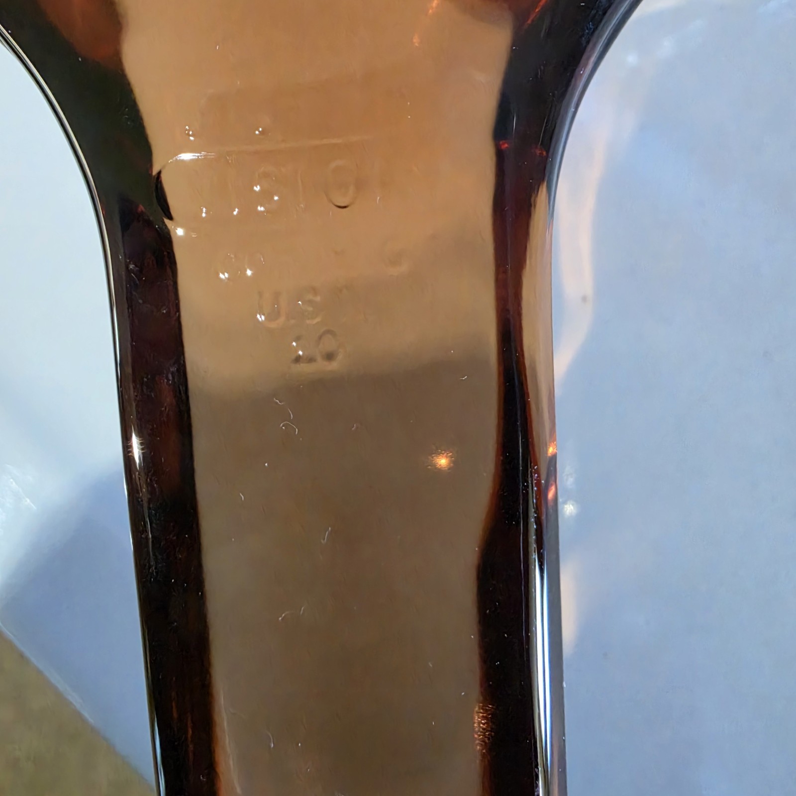 CorningWare Vision #10 Amber 10.5” Skillet Pan Waffle Bottom Vintage ‘70s No Lid