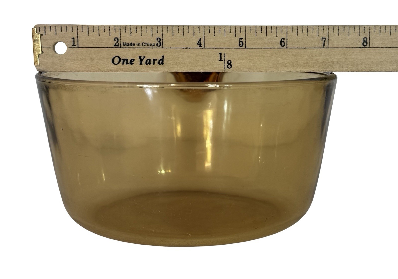 Vintage Corning Vision Ware Amber Glass Saucepan 1.5L w/ Pyrex Lid Cookware Pot