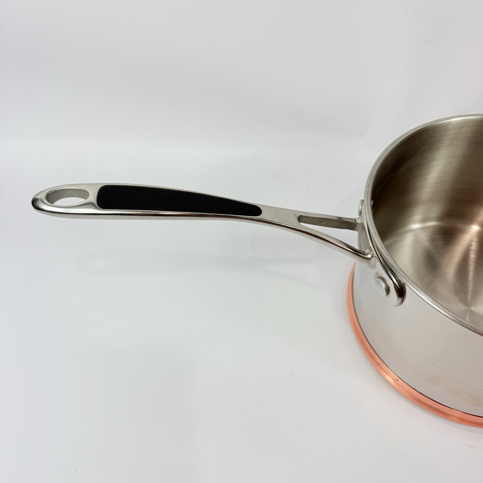RK Real Kitchen Copper Bottom Large Stock Pot 7 x 4.5 Inches Stainless NO LID EX