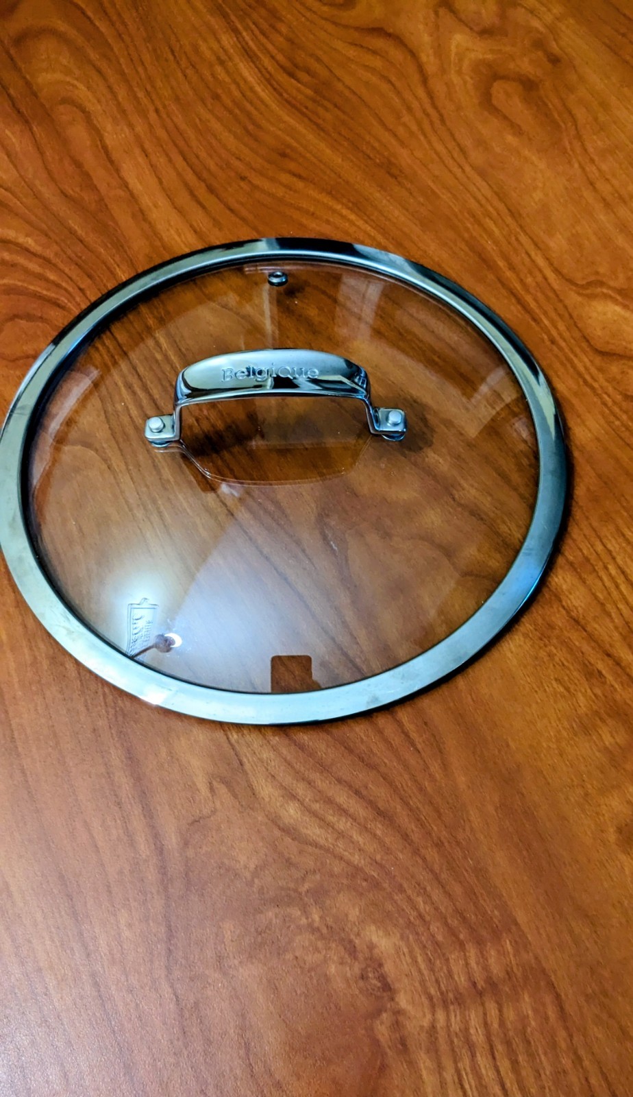 BELGIQUE Glass Pot Pan Replacement 9 1/4″ Lid Only Vented Stainless Rim