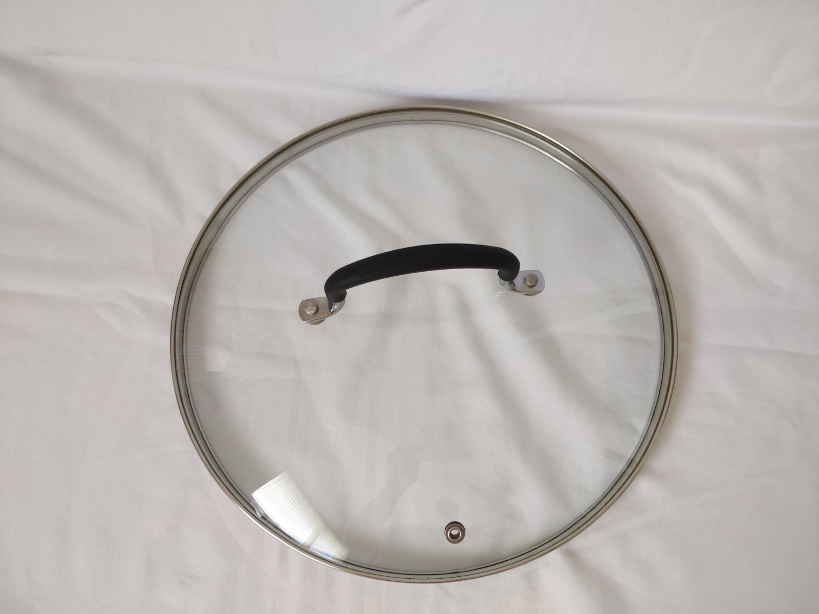 Glass Pot Pan Saucepan Lid Replacement Round Rim: 11.5 in Large Cookware Glass