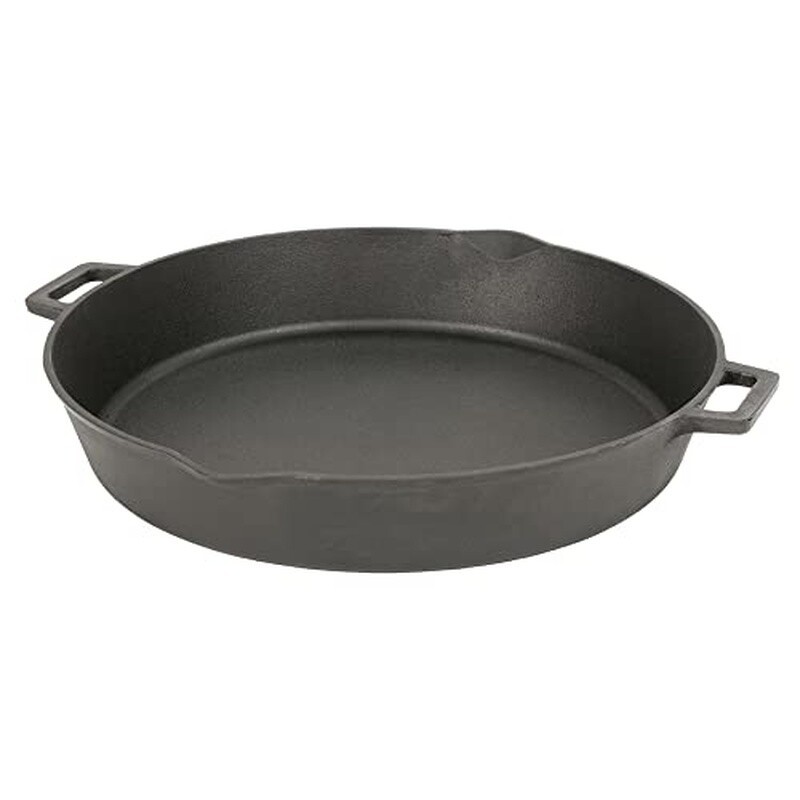 16 In Cast Iron Skillet Double Handles Pour Spouts Perfect Sauté Fry Bake New