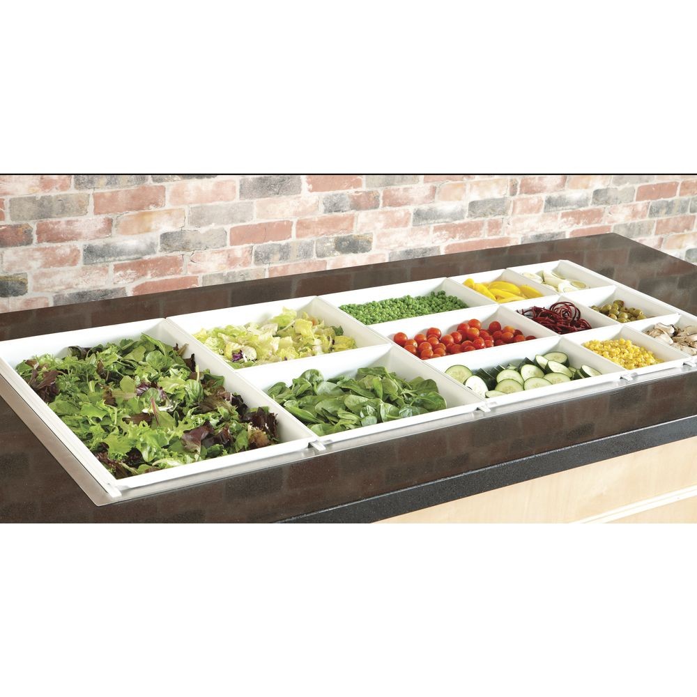 Bugambilia Fit Perfect 1/6 Size White Aluminum Food Pan – 6 3/4″L x 6 1/5″W x 3