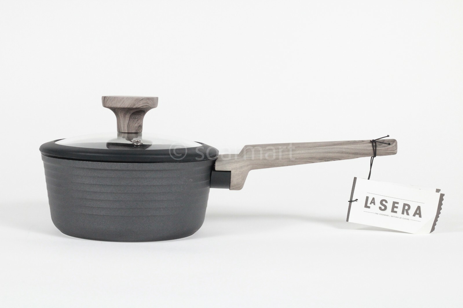 LA Sera Fine Non-Stick Die-cast AluminumCookware Saucepan 1.5qt with Lid New
