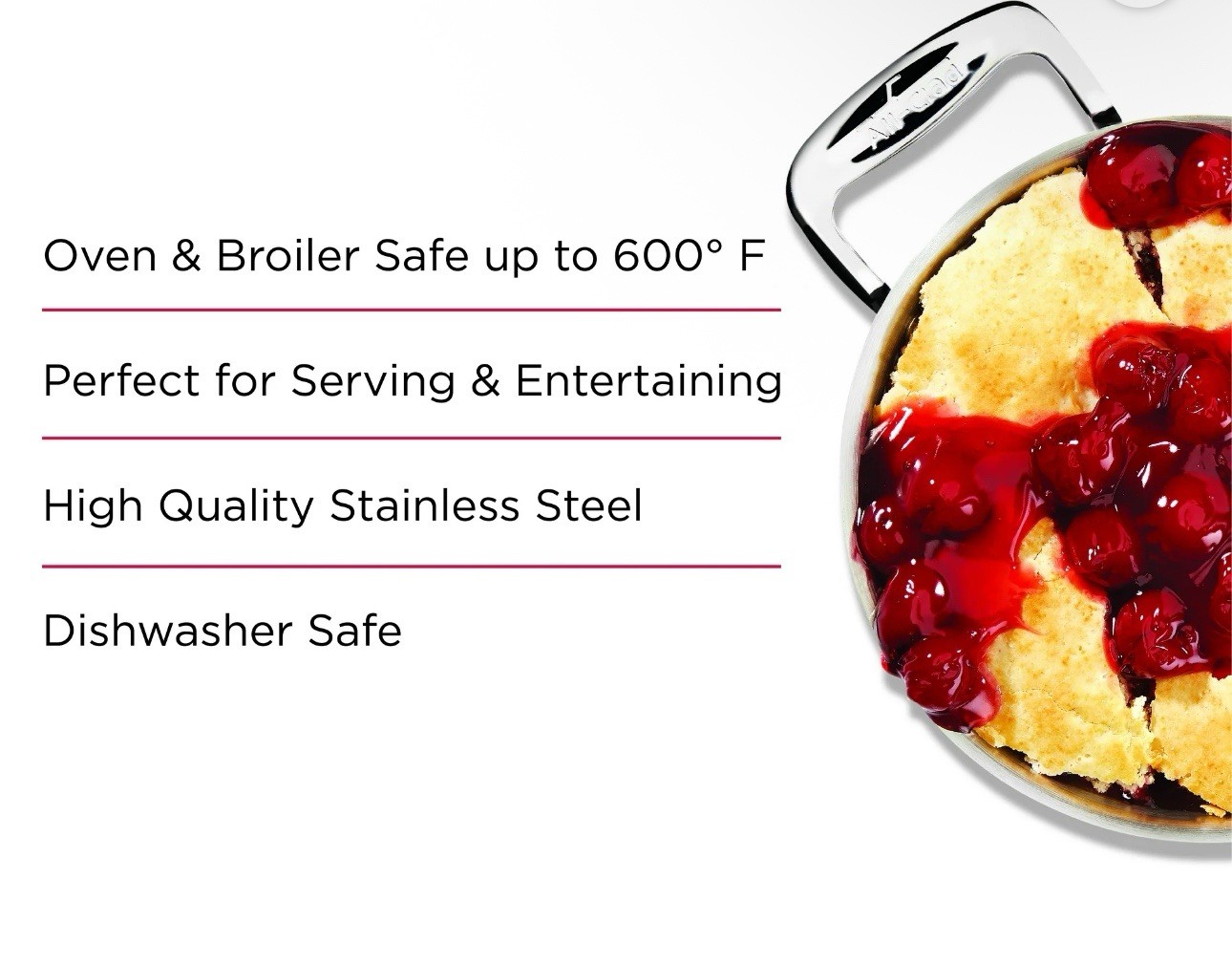 All-Clad Stainless Steel 6-Inch Oval-Shaped Baker Specialty Cookware Set of 2