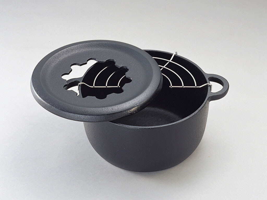 IWACHU Nanbu Tekki Fondue Mini Tempura Pot Deep Fryer Cast Iron 6.7″ Japan F/S