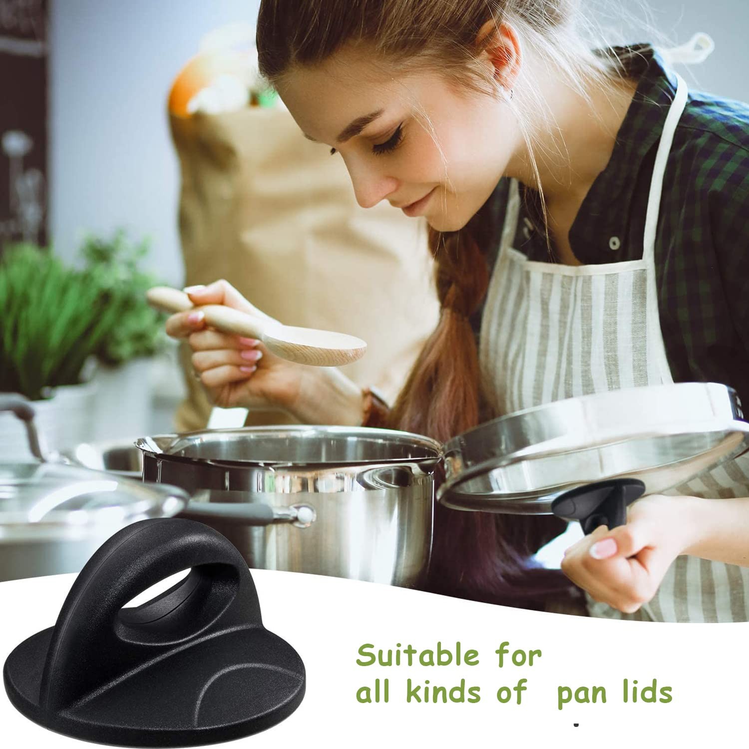 Pot Lid Replacement Knob Bakelite Heat Resistant Handle 2.5 Inch 1 Pack