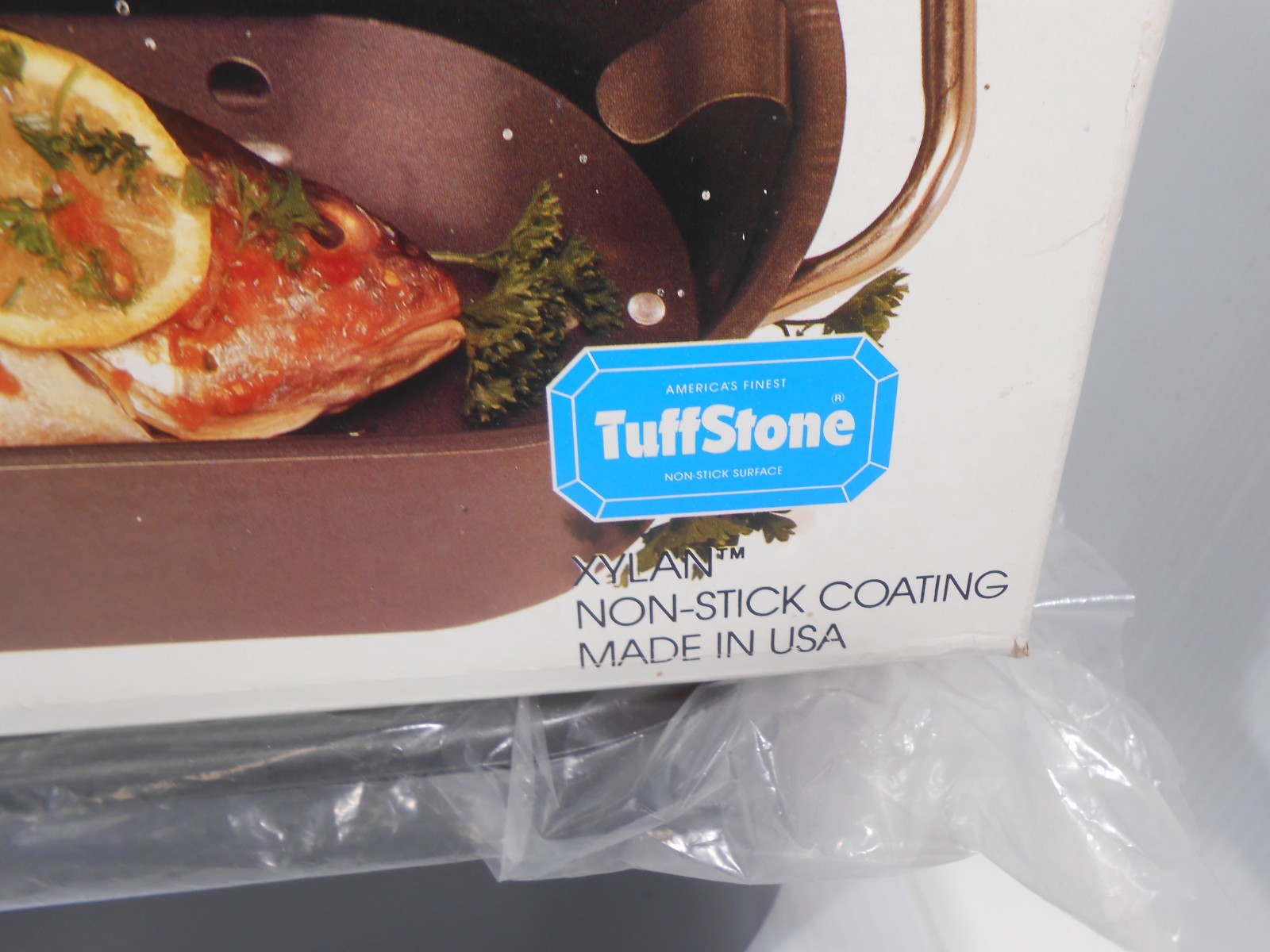 Vtg 1988 NEW METRO Non-Stick Steel 3 Piece Fish Poacher w/ Lid & Rack #711348