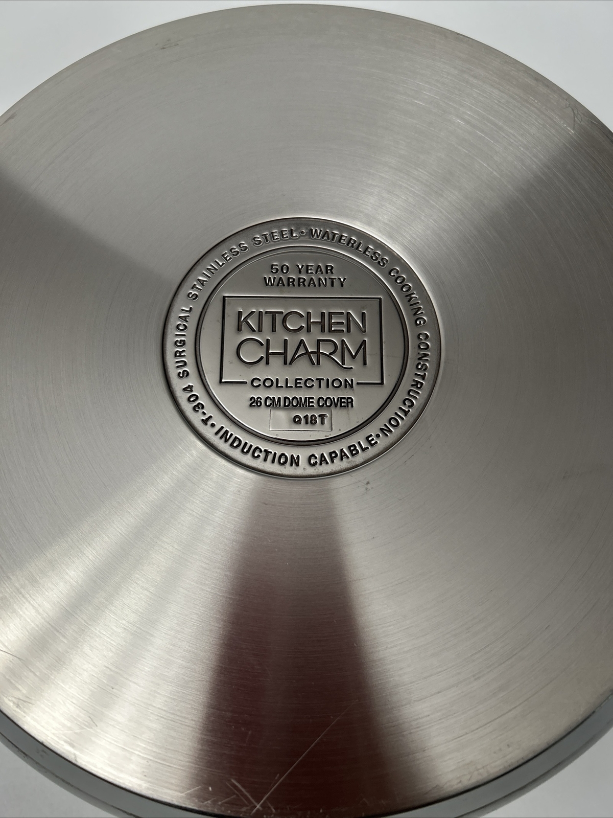 Kitchen Charm T-304 Surgical Stainless Steel 26cm Dome Cover Royal Prestige