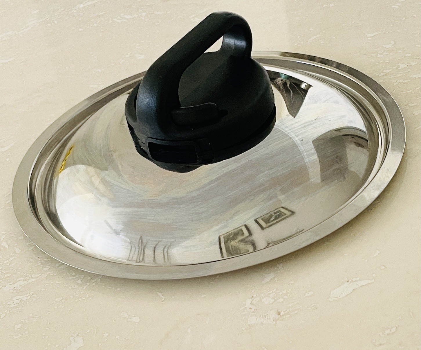 Stainless Steel Replacement Pot Saucepan 8.5” Lid Black Vent Handle