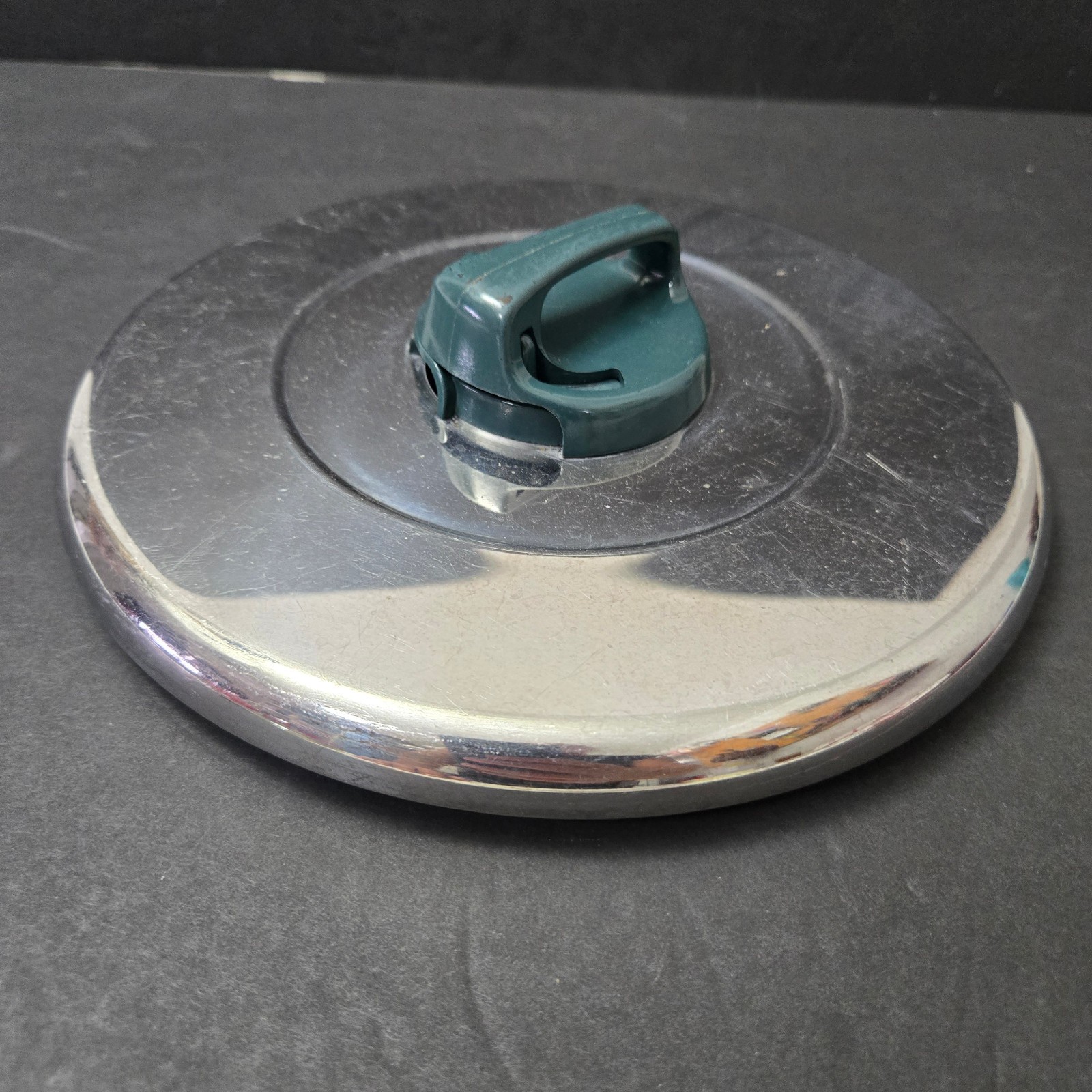 T-FAL STAINLESS STEEL REPLACEMENT LID ADJUSTABLE VENTED 10″ GREEN