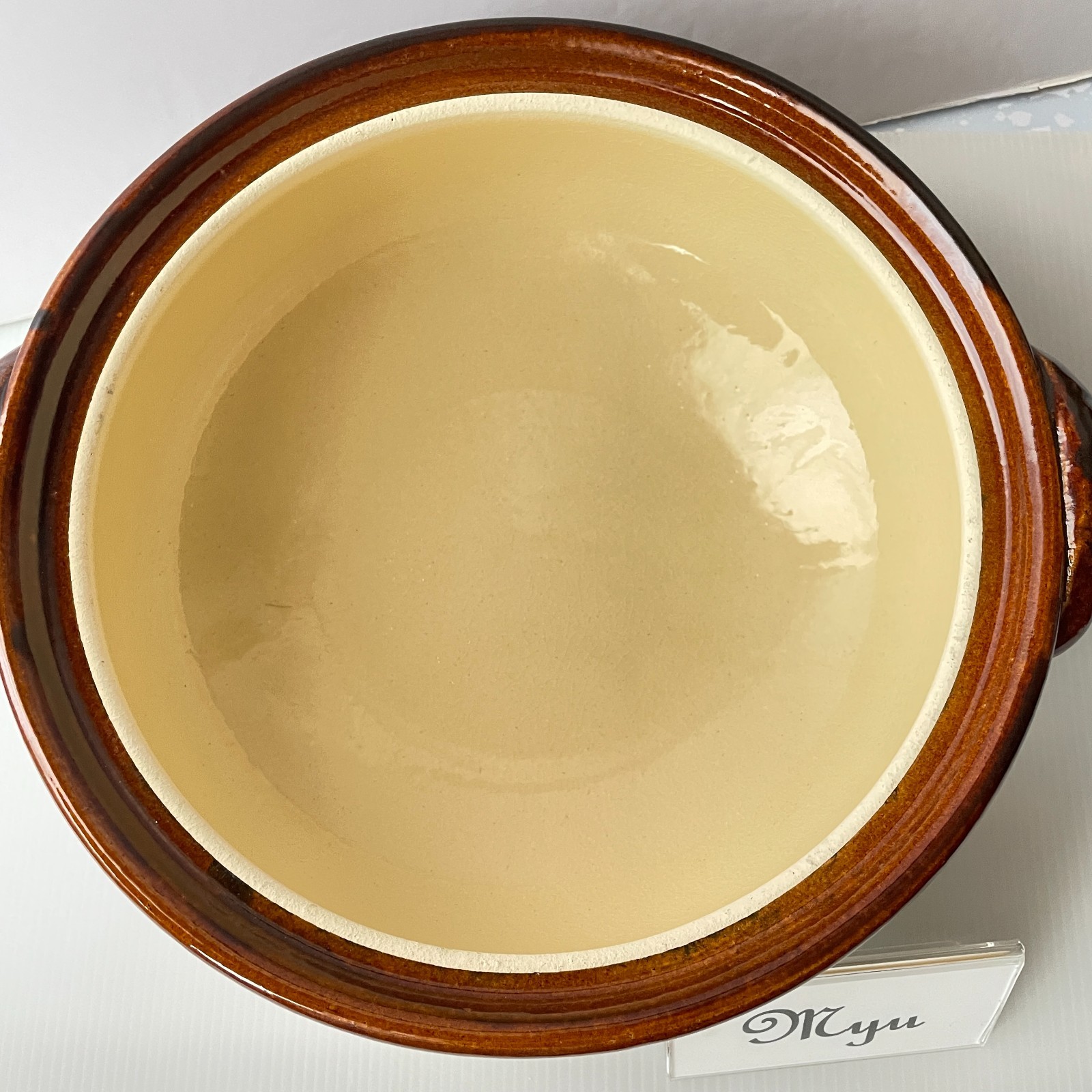 Japanese DONABE Earthen Clay Pot Old-IGA Ware AME Blown Glazed Pottery Casserole