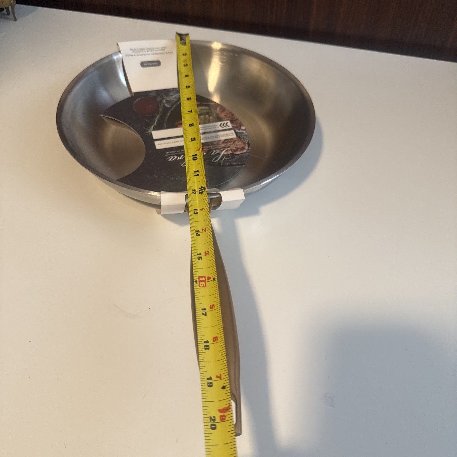 11″ Stainless Steel skillet cookware pan for all stove tops including induction