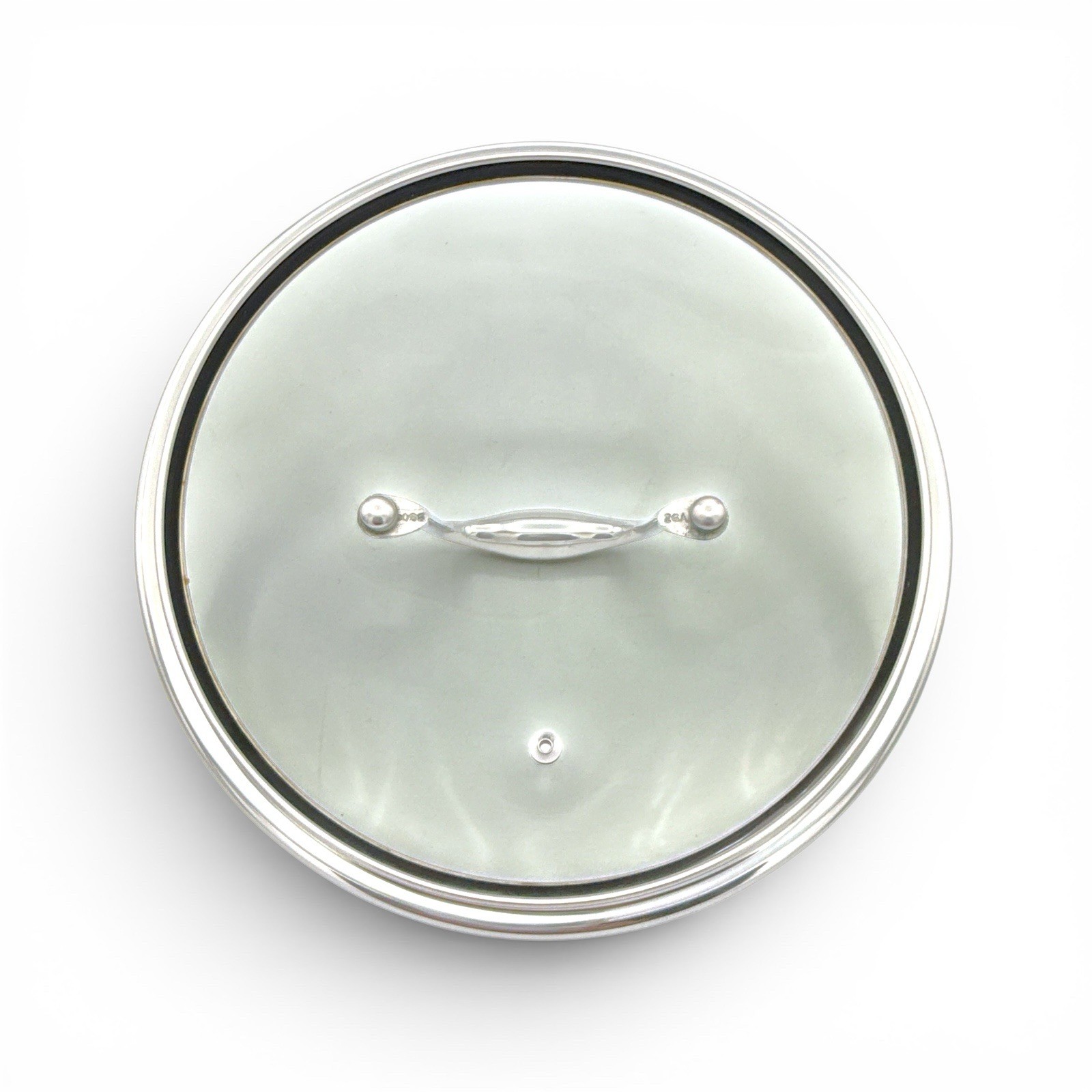 Italic 5-Ply Stainless Steel Clad Frying Pan w/ Lid Italy 10-1/8in