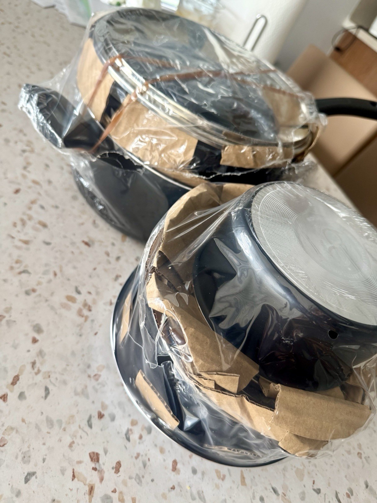 BASIC ESSENTIALS 32 PIECE NON STICK COOKWARE SET ALUMINUM TEFKON CLASSIC NOS
