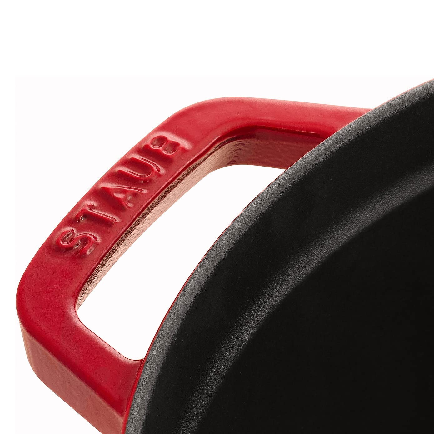 Cast Iron Dutch Oven 4-qt Round Cocotte, Made in France, Serves 3-4, Cherry