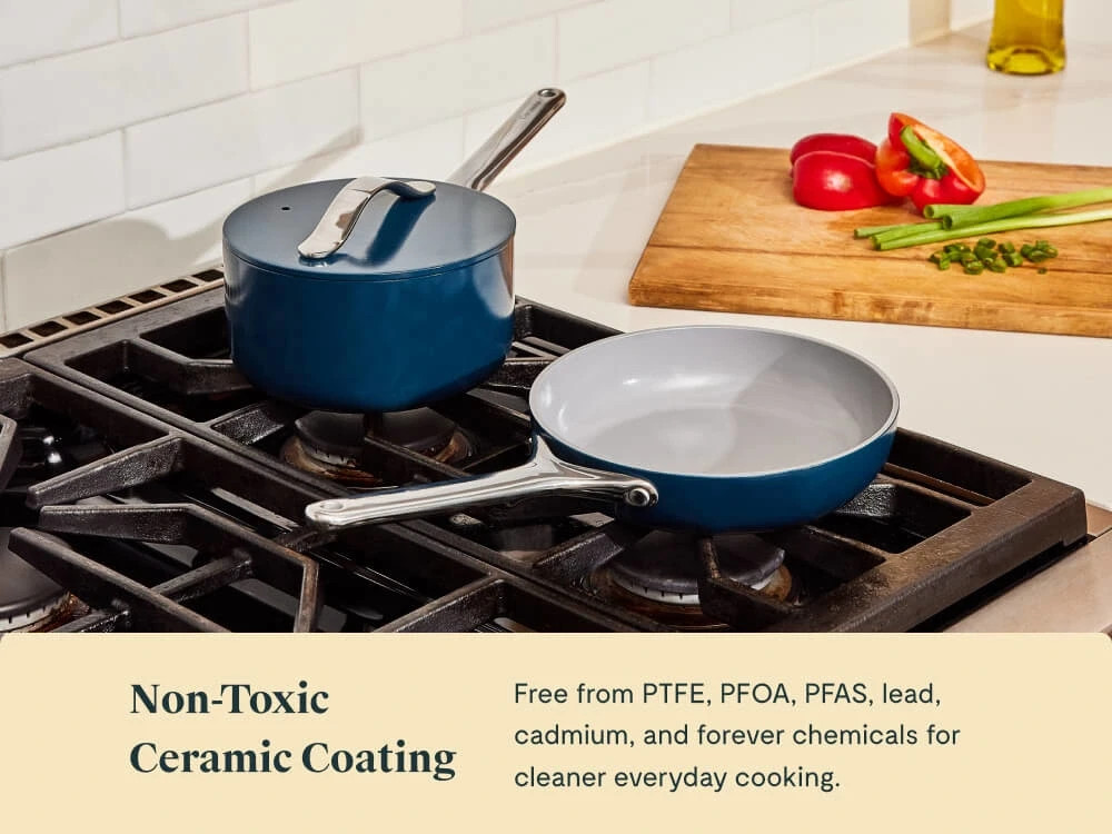 Caraway Home Non-Stick Cookware Set – Blue