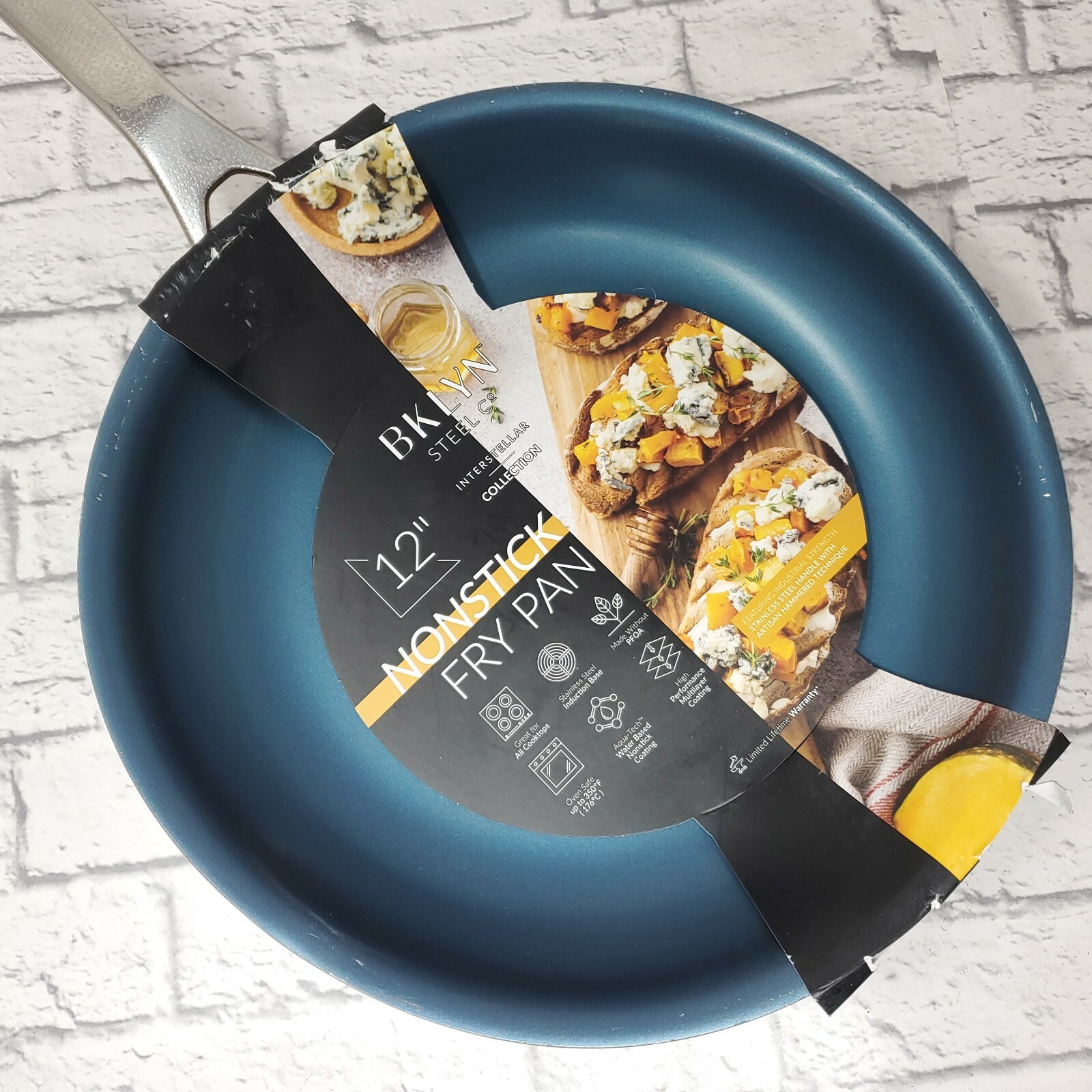 BKLYN Steel Co. Interstellar Flared Sparkle Cookware Aluminum Fry Pan 12″