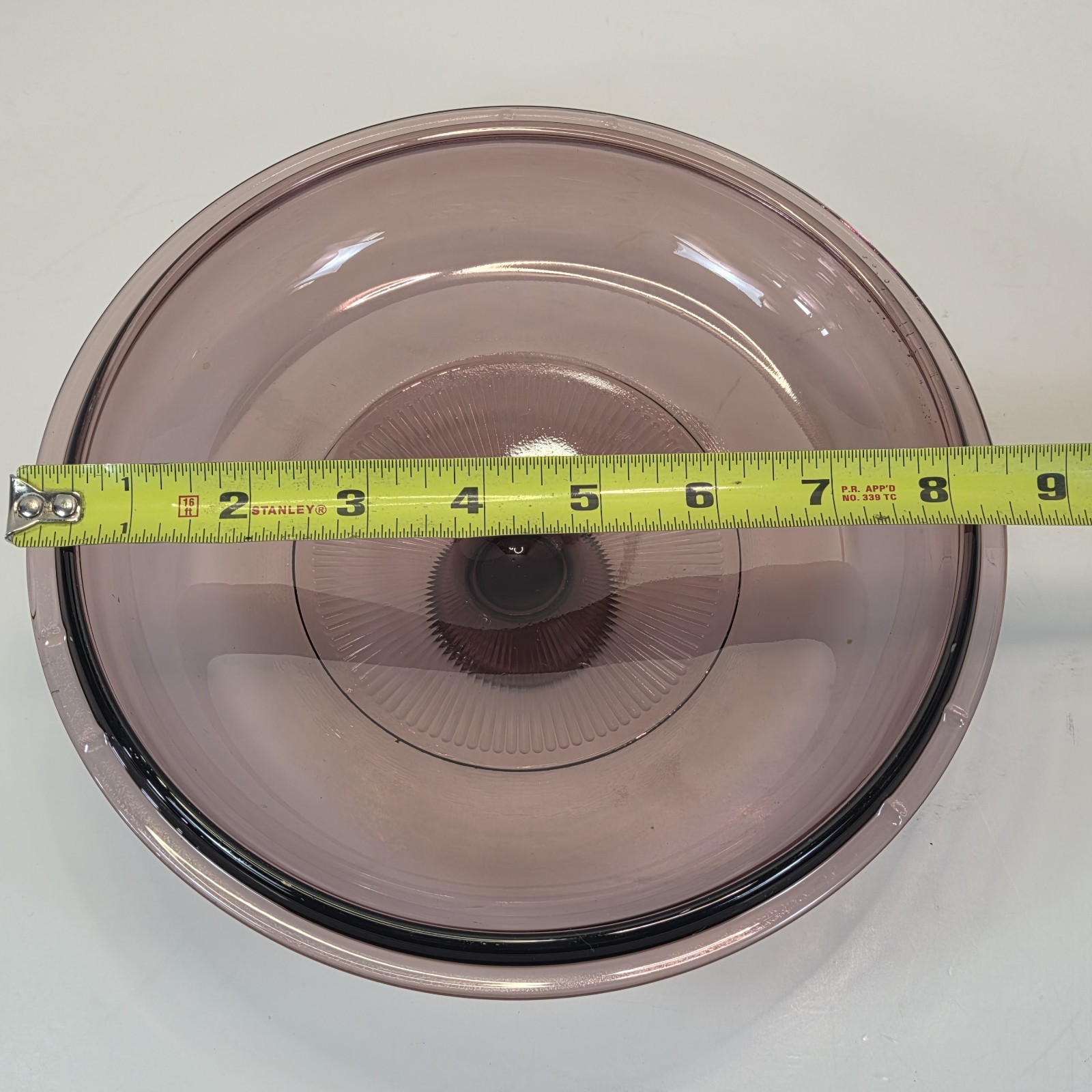 Cranberry Pyrex Replacement Lid V-2.5-C for 2.5L Corning Vision Pot 8-1/2″