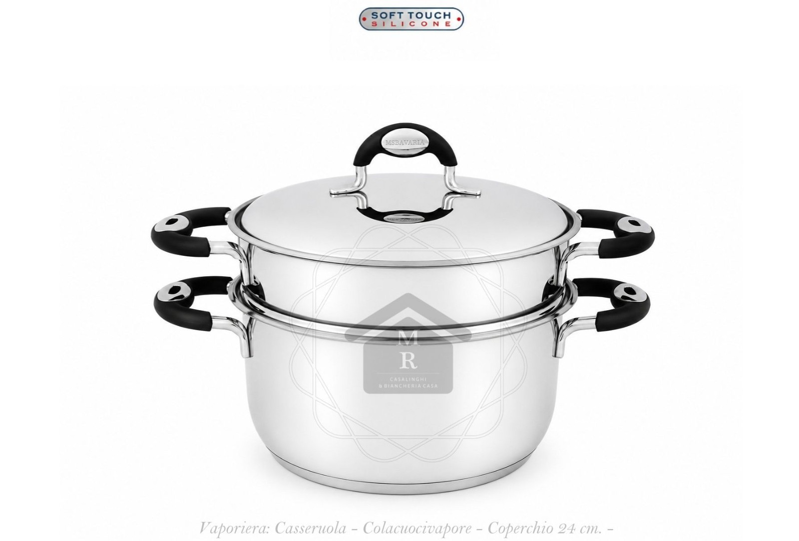 19 Piece 18/10 Stainless Steel Bio Line Induction Bottom MSBavaria Cookware Battery