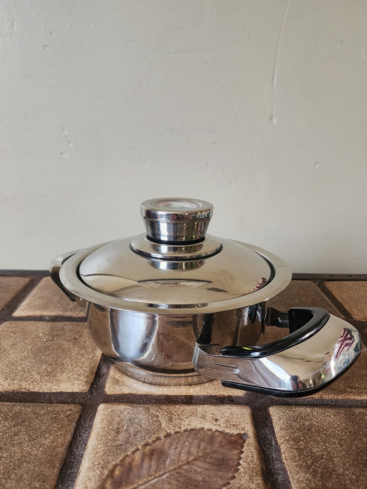 Nutri Stahl Nutri Thermic 24 Element Stainless 1 Qt Saucepan Mini Pot W/ Lid EUC