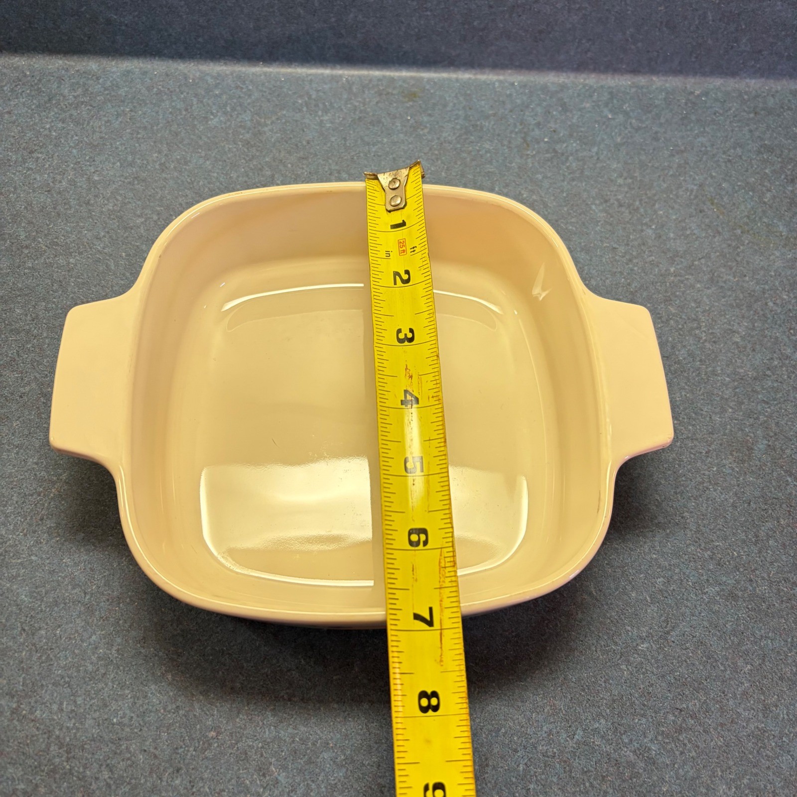 Corning Ware Abundance Fruit A-1-B 1 Liter Square Casserole Dish Vintage No Lid